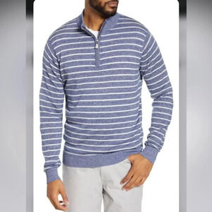 Peter Millar Long Bay Quarter-Zip wool blend work wear Coastal cool golf